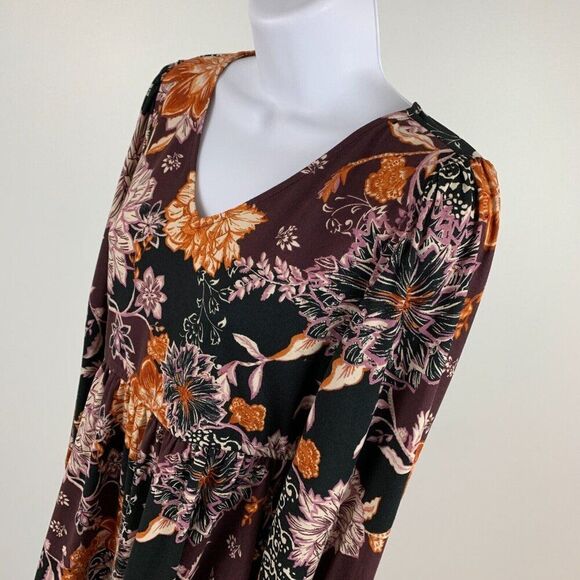 Maurices 24/7 Fit & Flare Dress sz XS Floral Print Pockets Short New NWT - Picture 4 of 9